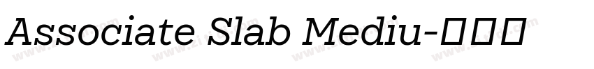 Associate Slab Mediu字体转换